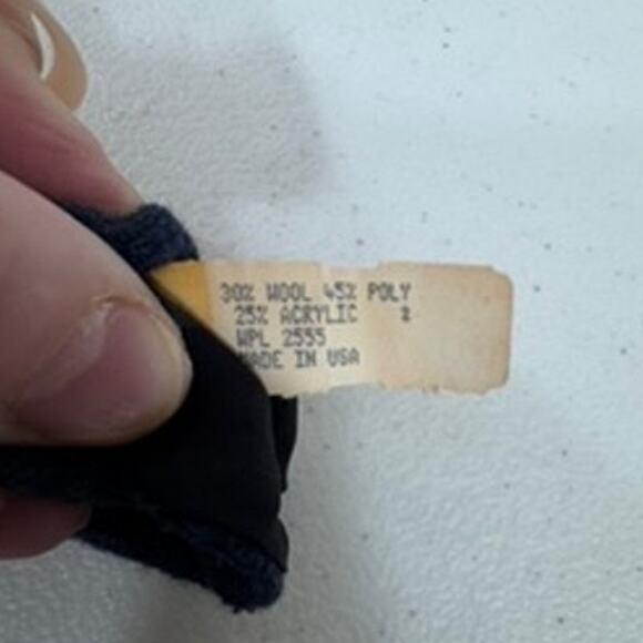 "ETIENNE AIGNER" Vintage Wool Blue Mens Tie 57" Made in USA Old Money Preppy - Picture 5 of 7